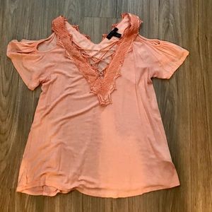 Cold shoulder fashion top